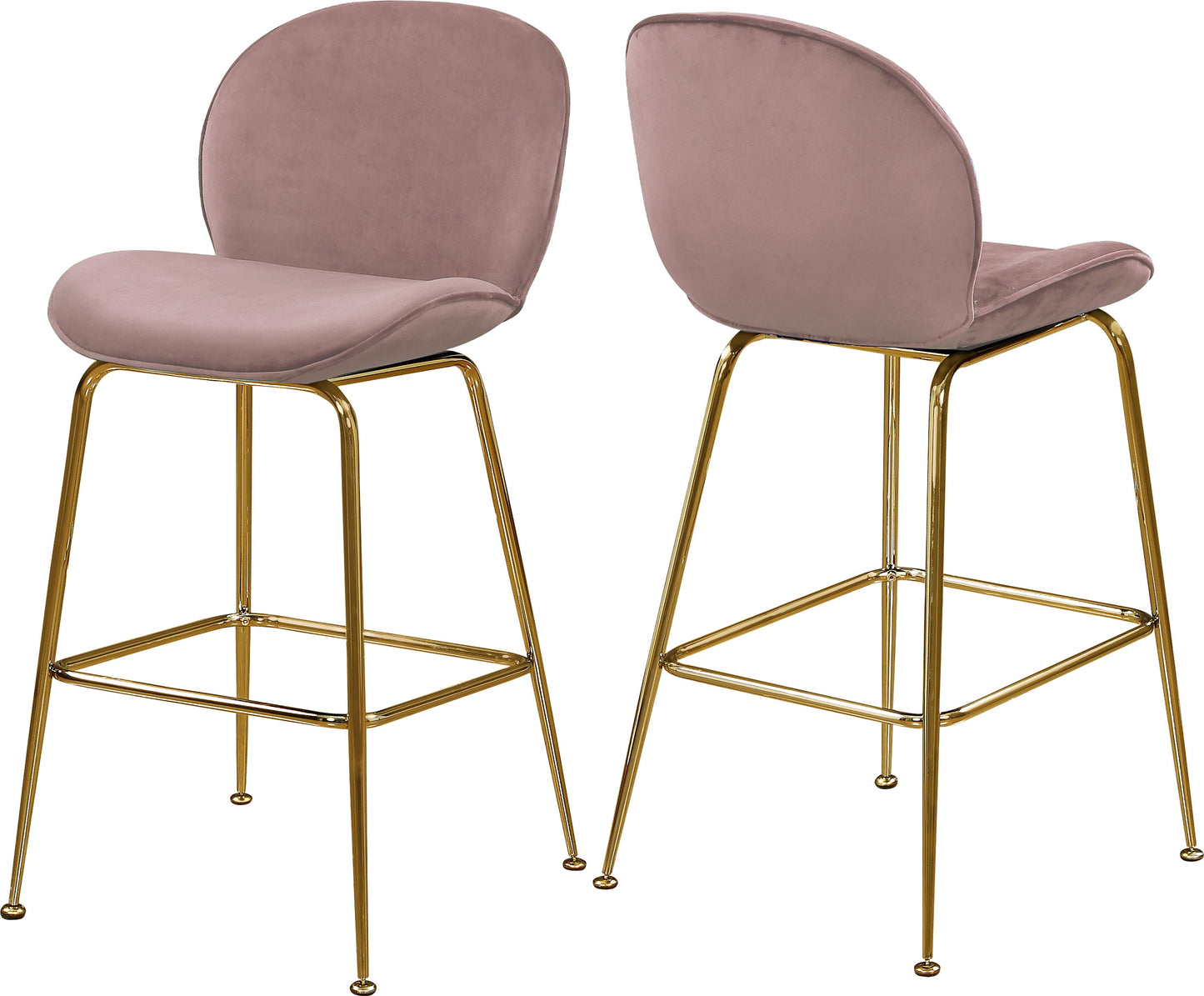 Paris - Stool with Gold Legs (Set of 2)