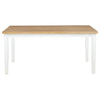 Andrews - 66" Rectangular Dining Table - Light Ash And White