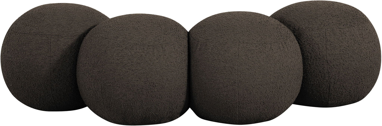 Apollo - Boucle Fabric Bench