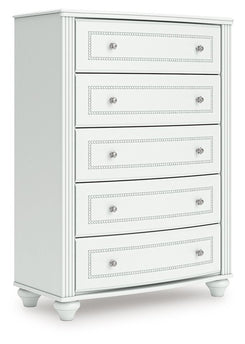 Kozlani - Five Drawer Chest - White