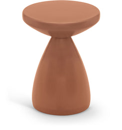 Anika - Iron End Table - Terracotta