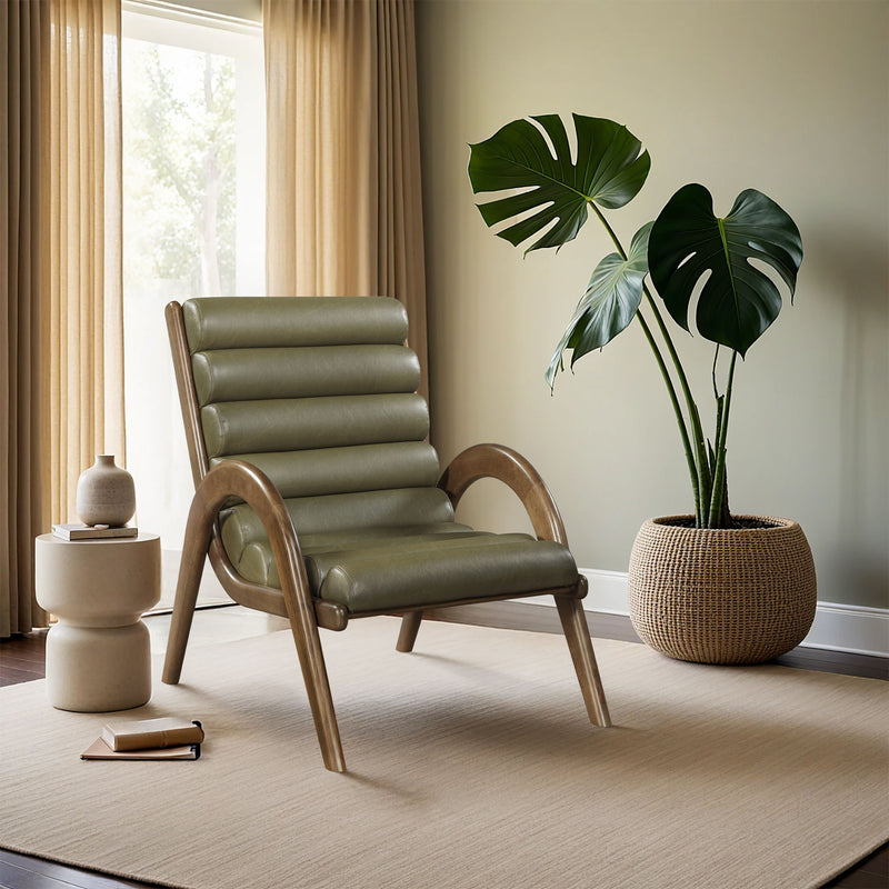 Randal -  Accent Chair - Walnut Frame