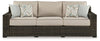 Coastline Bay - Sofa With Cushion - Brown