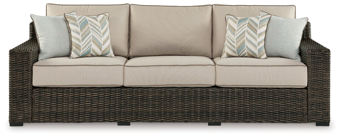 Coastline Bay - Brown - Sofa With Cushion