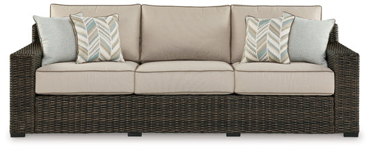 Coastline Bay - Brown - Sofa With Cushion