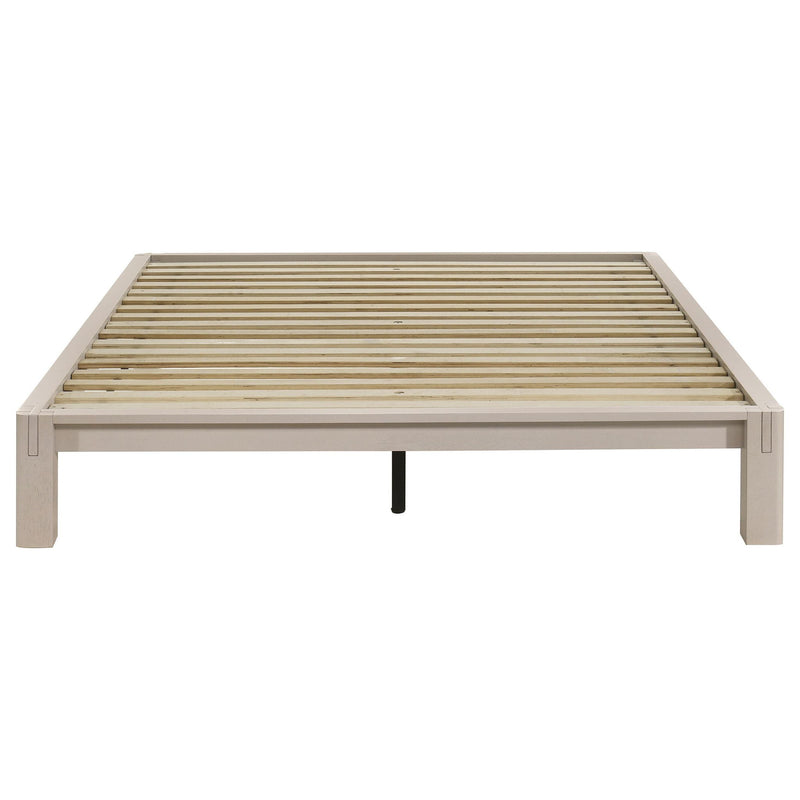 Gislen Queen Easy Assembly Wood Platform Bed White