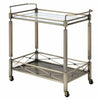 Matiesen - Serving Cart - Clear Glass & Antique Gold