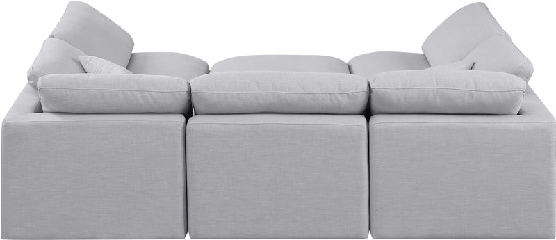 Indulge - Linen 6 Piece Modular Sectional