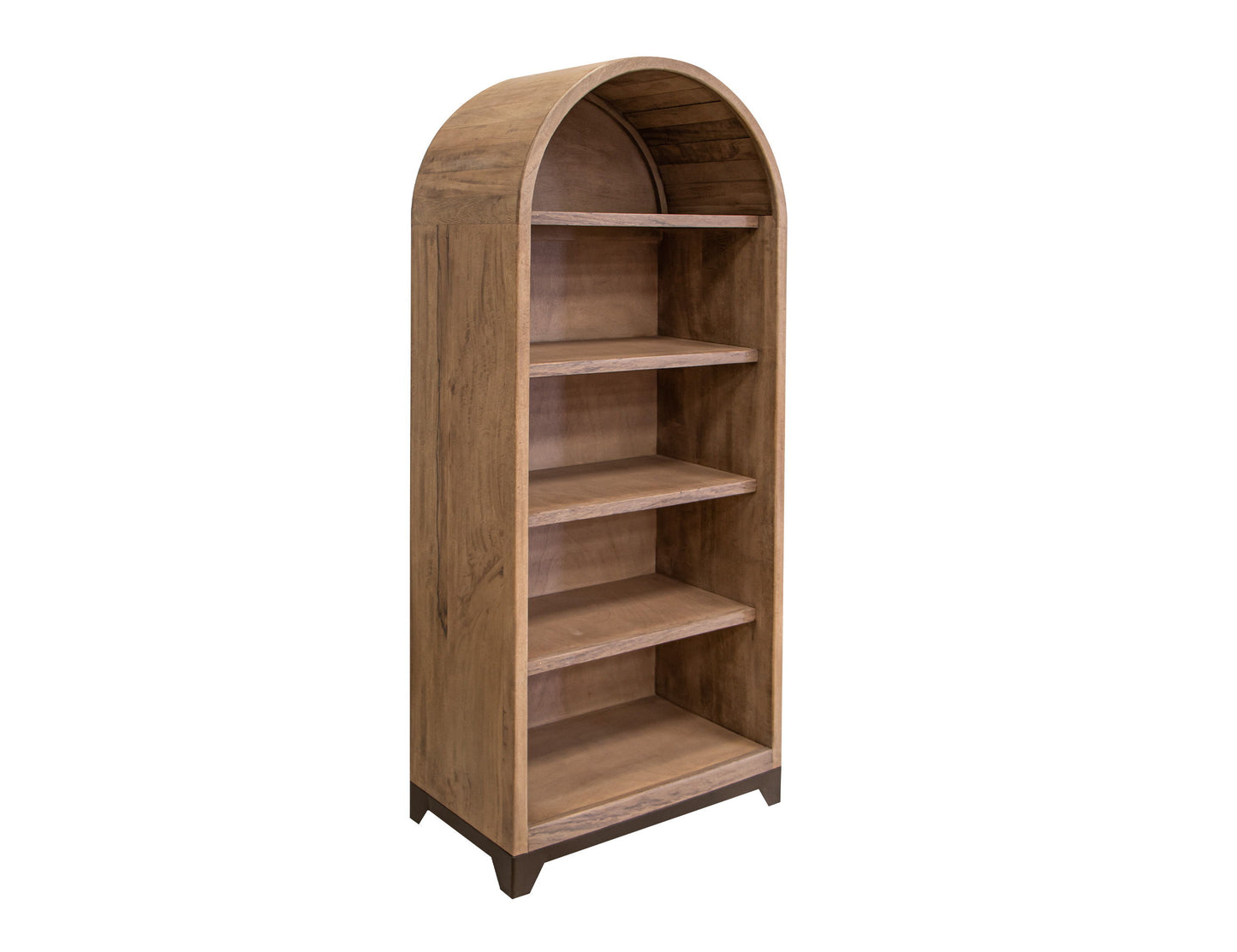 Natural Parota - 5 Shelves Bookcase - Brown Cappuccino