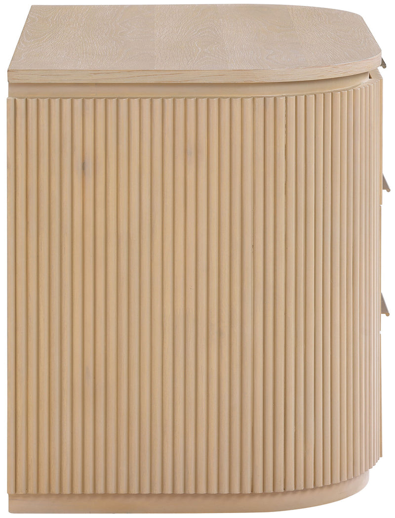 Astrid - Solid Wood And Oak Veneer Nightstand