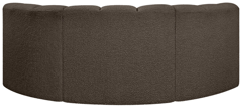 Arc - Boucle Fabric 3 Piece Modular U-Shaped Sofa