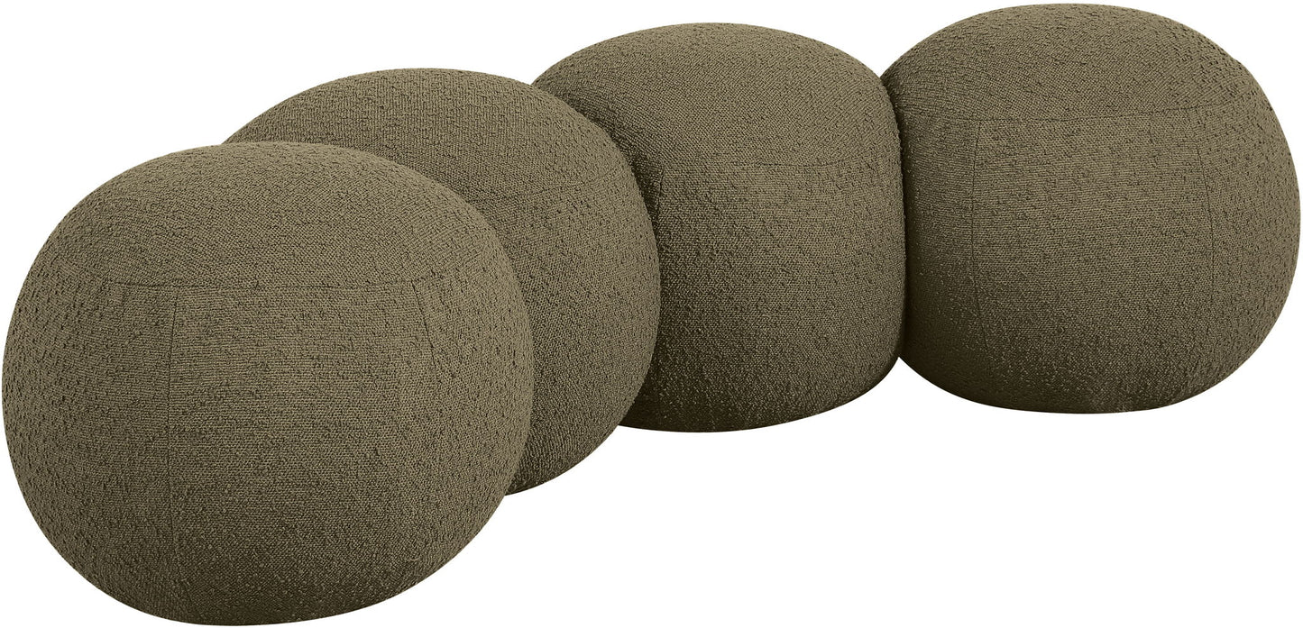 Apollo - Boucle Fabric Bench