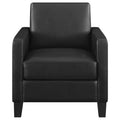 Julio - Upholstered Track Arm Accent Chair - Black