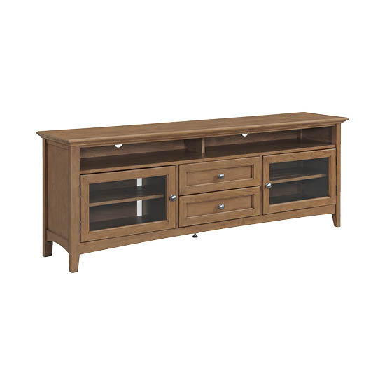 McKenzie - 74'' W Sound Bar Media Console - Pecan