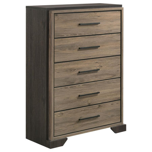 Baker - 5-Drawer Bedroom Chest - Light Taupe