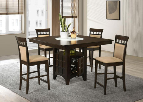 Dark Brown / 5 Pc. Table, 4 Chairs