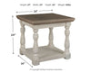 Havalance - Rectangular End Table - Gray / White