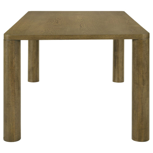 Castlewood - Rectangular Wood Dining Table - Brown Oak