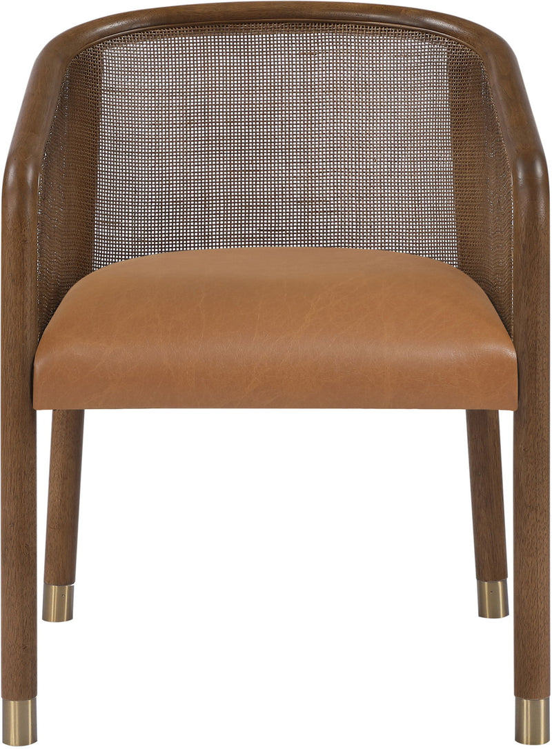 Sylvan - Vegan Leather Dining Chair (Set of 2) - Brown Frame