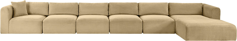 Shaggy - 6 Piece Modular Sectional With Chaise