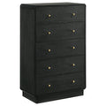 Cavelle - 5-Drawer Chest Of Drawers - Black