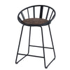Zudora - Counter Height Chair (Set of 2) - Synthetic Leather & Black