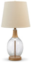 Clayleigh - Clear / Brown - Glass Table Lamp (Set of 2)