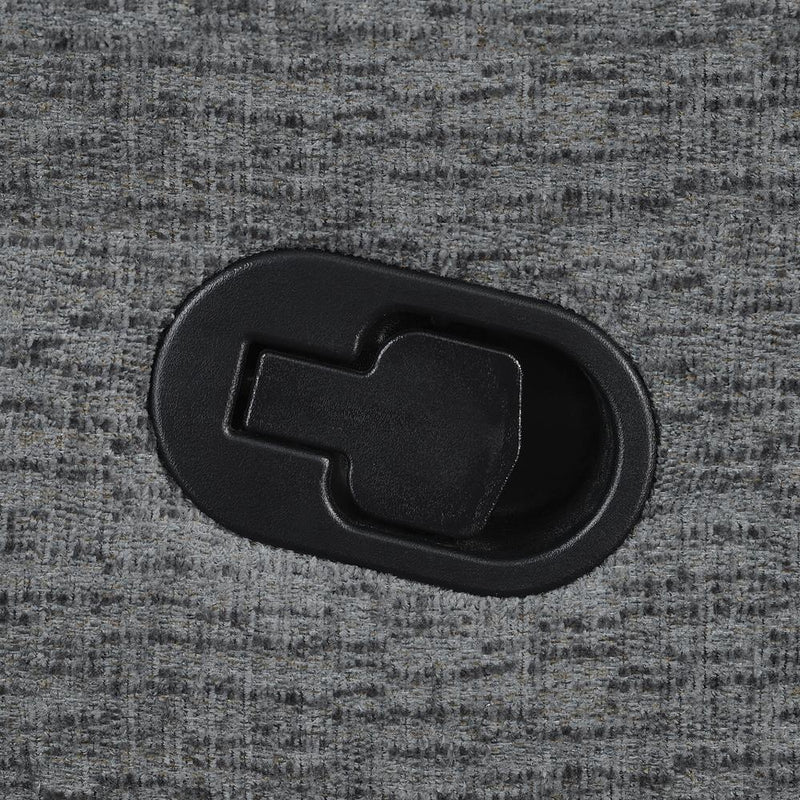 Bahrain Upholstered LAF Recliner Charcoal