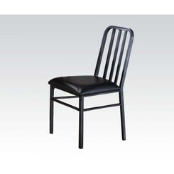 Jodie - Side Chair (Set of 2) - Black PU & Antique Black
