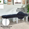 Varian - Bench - Dark Navy Velvet & Mirrored