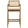 Kane - Woven Rattan Wood Bar Chair (Set of 2) - Light Walnut