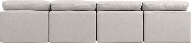 Indulge - Linen 4 Seat Modular Armless Sofa