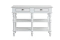 Rorratt - Kitchen Island - Marble & White Finish