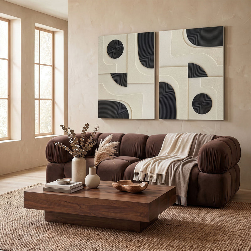 Element - Mango Wood 2 Piece Wall Art