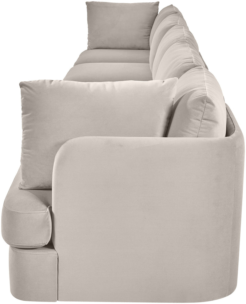 Hammond - Velvet Performance Fabric Upholstered 5 Piece Sofa