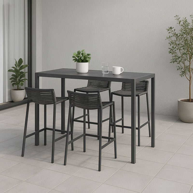 Maldives - Rope Outdoor Patio Bar Stool (Set of 2)