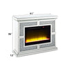 Noralie - 41" Fireplace - Mirrored & Faux Diamonds