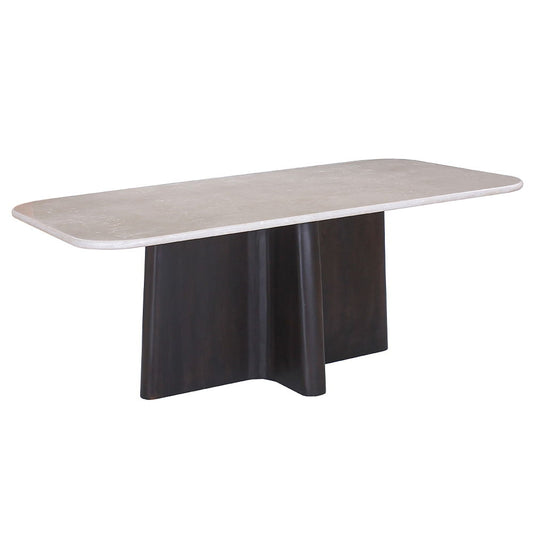 Jacory - Dining Table With Bottocino Marble Top - Espresso