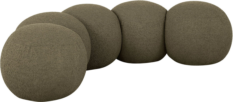 Apollo - Boucle Fabric Bench