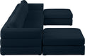 Beckham - Modular Sectional 6 Piece - Navy - Modern & Contemporary