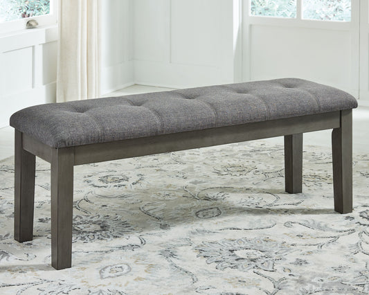 Hallanden - Black / Gray - Large UPH Dining Room Bench