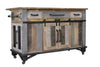 Loft - Kitchen Island - Two Tone Gray / Brown