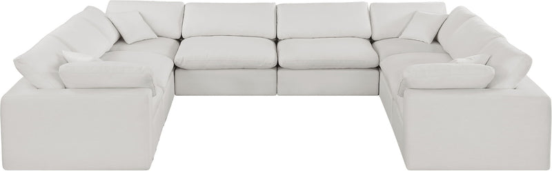 Comfy - 8 Piece Linen Modular Sectional