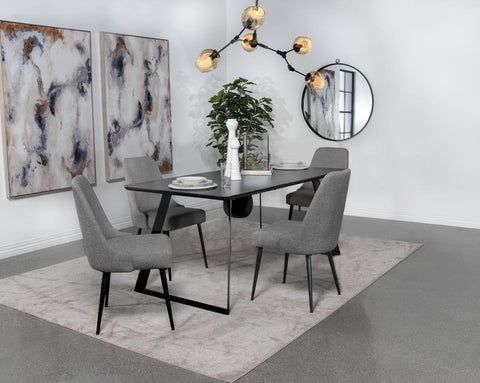 Gray / 5 Pc. Table, 4 Chairs