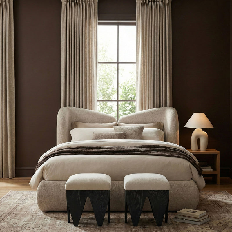 Altair - Fabric Bench - Black Base