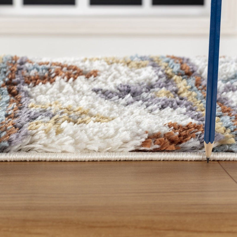 Loft Shag - 7'10" X 9'10" Shaggy Area Rug - Multi, Polypropylene