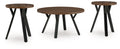 Elbrynn - Brown / Black - Occasional Table Set (Set of 3)