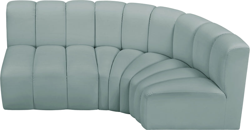 Arc - Faux Leather 3 Piece Sofa