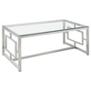 Merced - Glass Top Metal Table