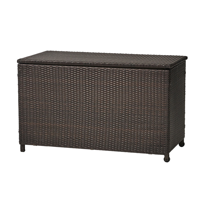 Blake - Wicker Cushion Box - Brown Multi
